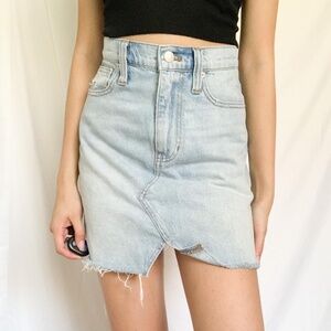 Madewell denim skirt